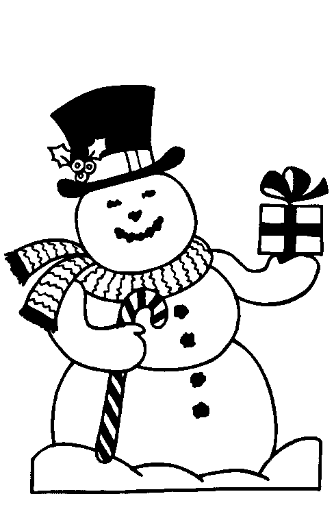 Aangeklede Sneeuwpop